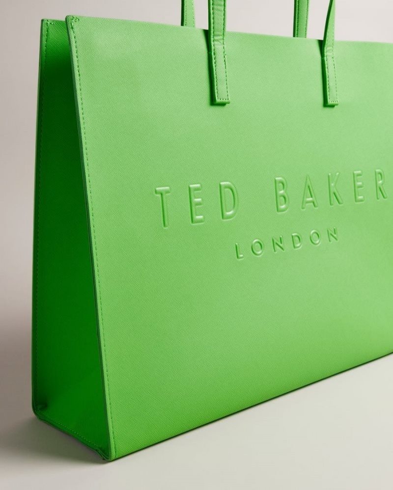 Green Ted Baker Sukicon Large Icon Bag Icon Bags & Signature Bags | XQMGWCL-53