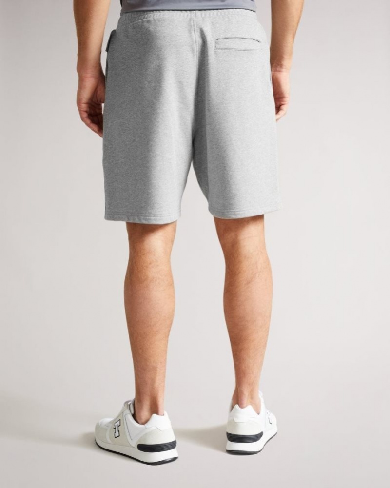 Grey-Marl Ted Baker Bryant Active Jersey Shorts Shorts | BNZKHVO-57