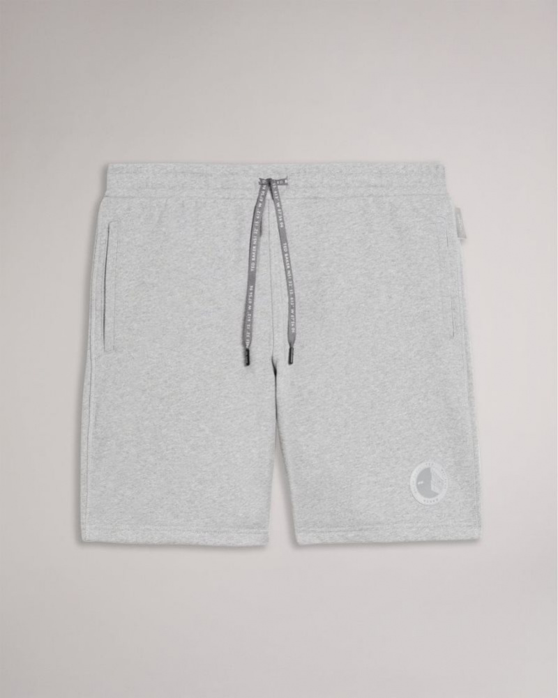 Grey-Marl Ted Baker Bryant Active Jersey Shorts Shorts | BNZKHVO-57