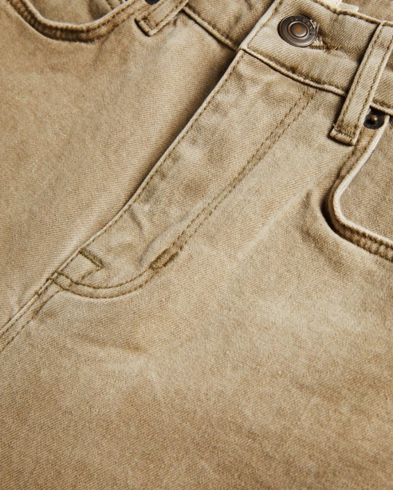 Grey Ted Baker Grenala Barrel Green Denim Jeans Jeans | YQVCILT-16