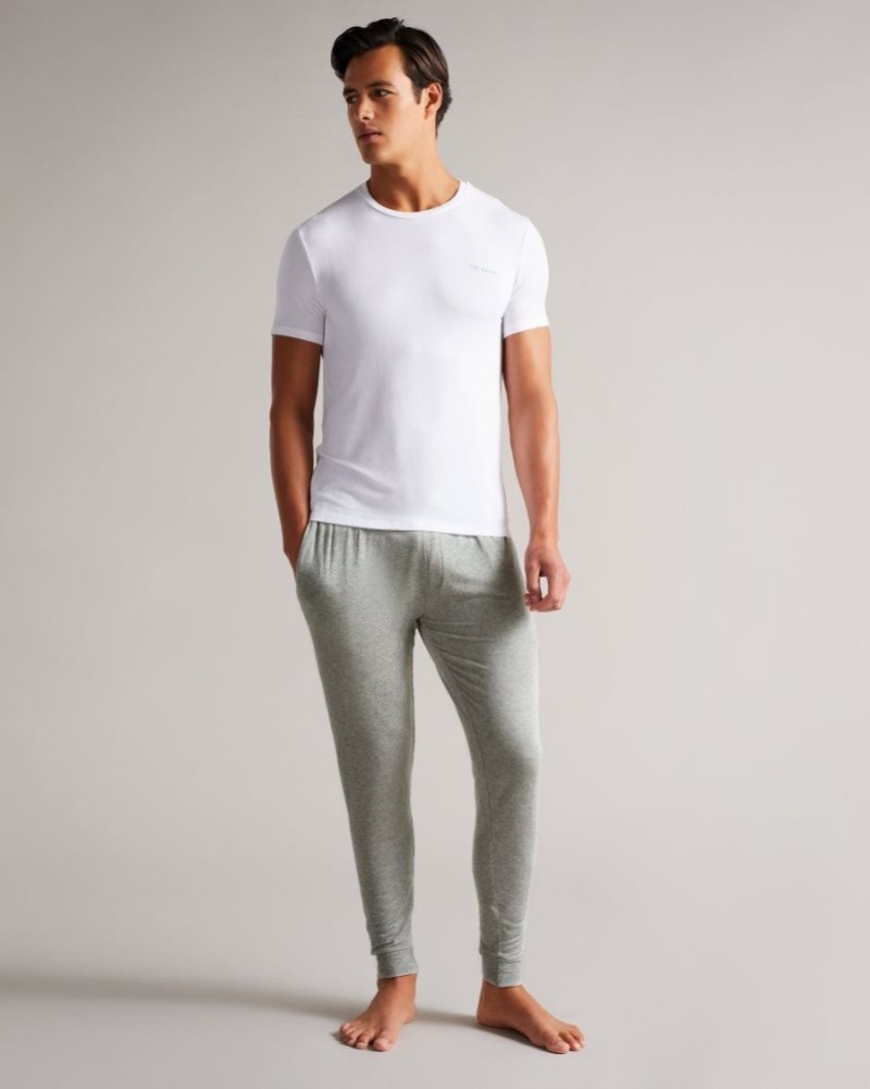 Grey Ted Baker Turrky Solid Modal Joggers Pyjamas & Nightwear | TUWBLIM-92