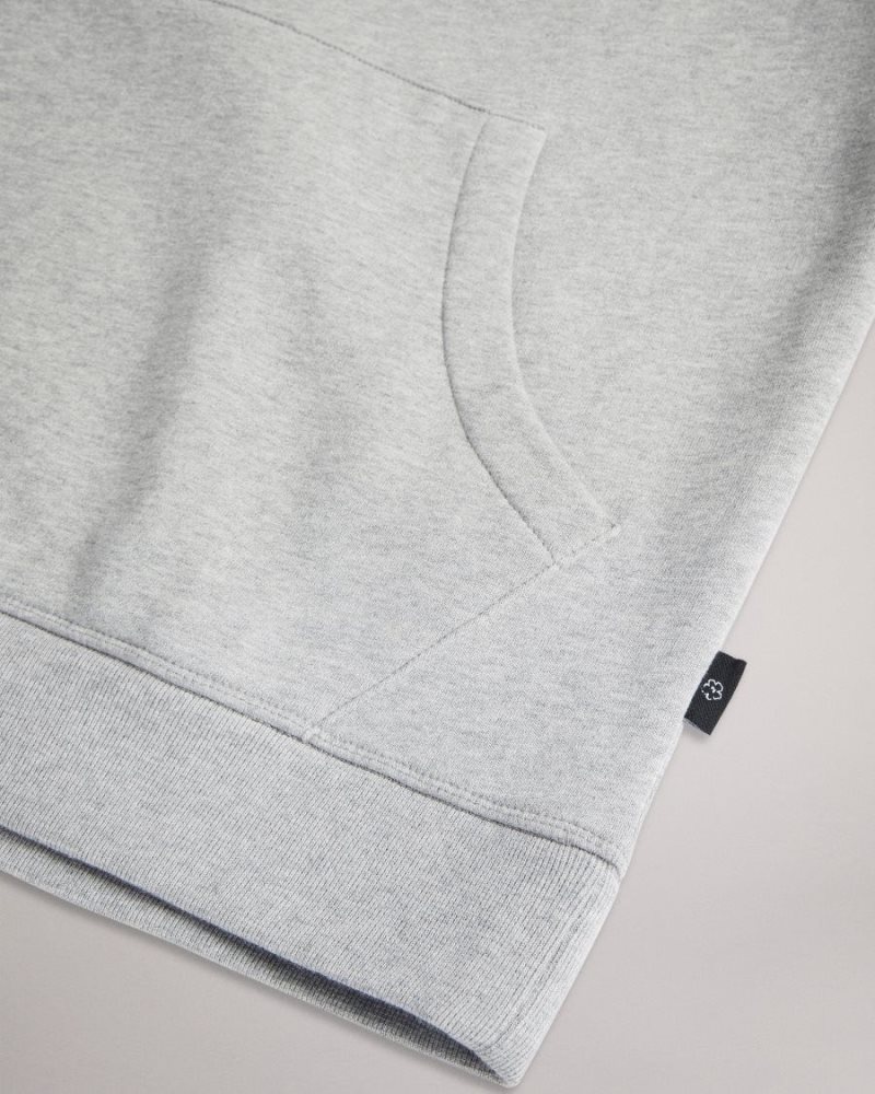 Light Grey Ted Baker Hendon Hooded Sweatshirt Sweatshirts & Hoodies | GQNJELV-59
