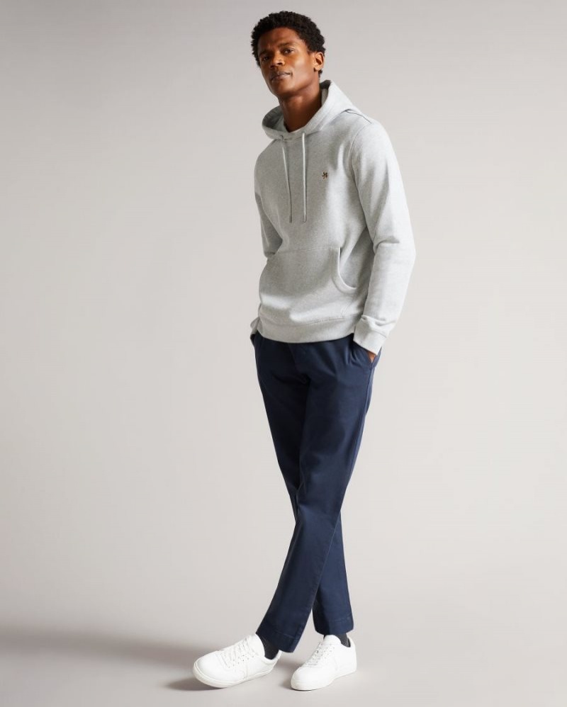 Light Grey Ted Baker Hendon Hooded Sweatshirt Sweatshirts & Hoodies | GQNJELV-59