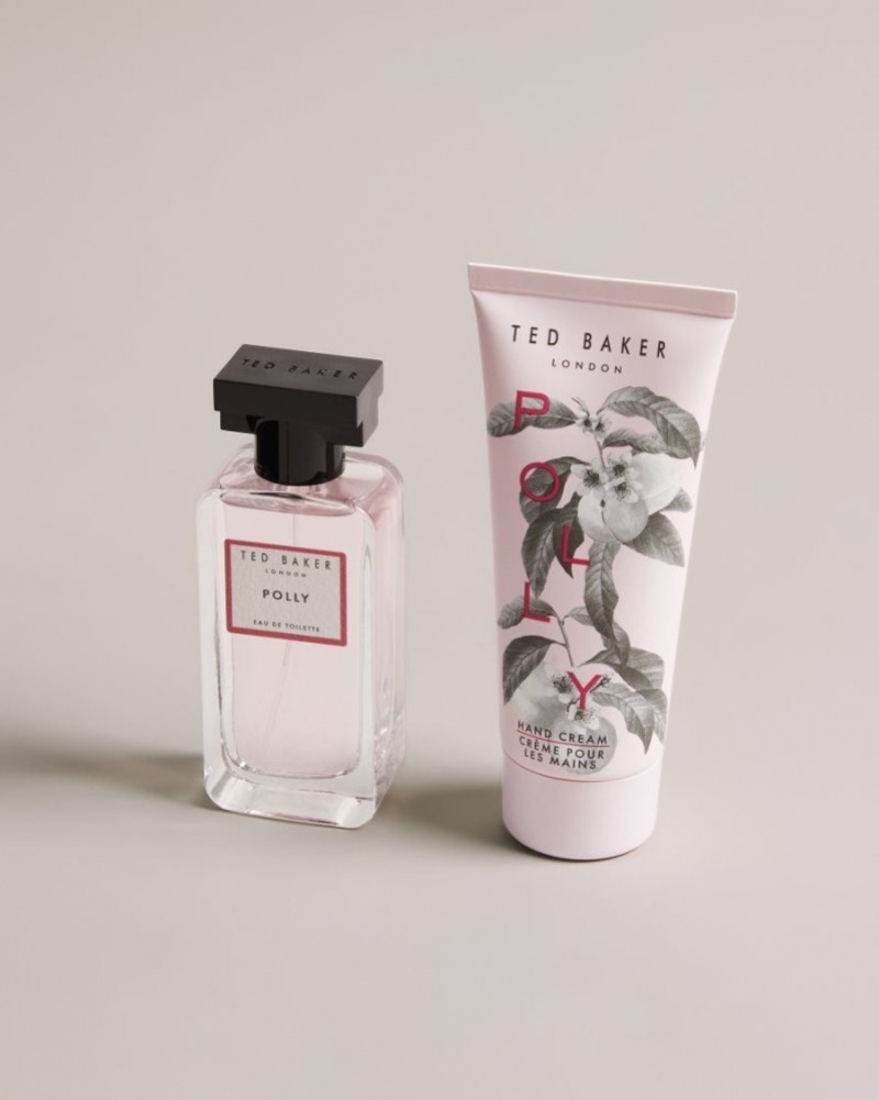 Light Pink Ted Baker Ppollia Polly 50ml EDT and Hand Cream Gift Set Perfumes & Fragrance | HFKINGJ-52