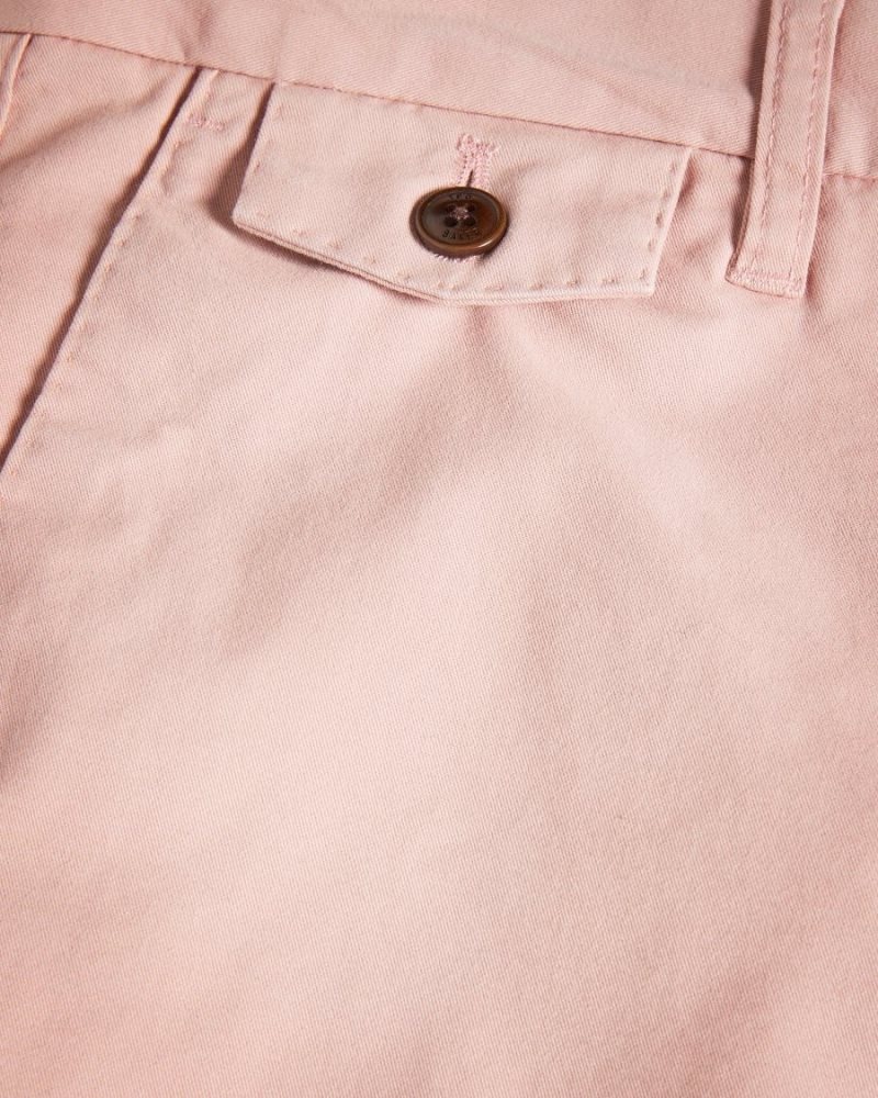 Medium Pink Ted Baker Ashfrd Chino Shorts Shorts | ATYXUNZ-39