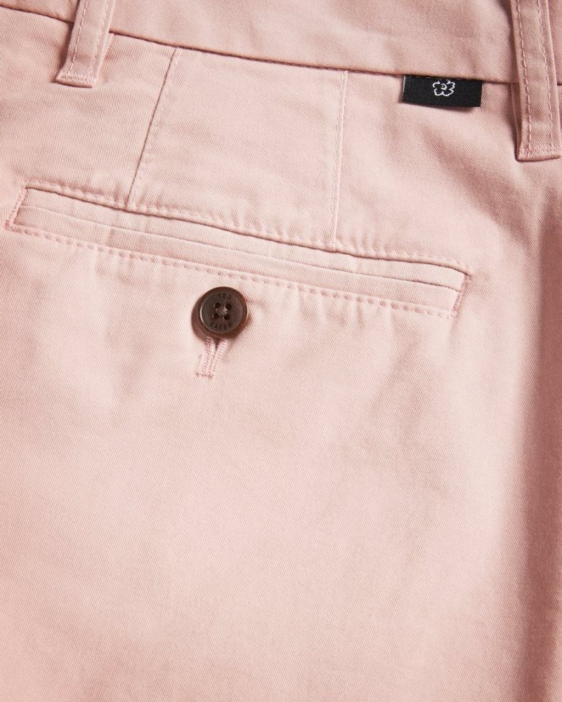 Medium Pink Ted Baker Ashfrd Chino Shorts Shorts | ATYXUNZ-39