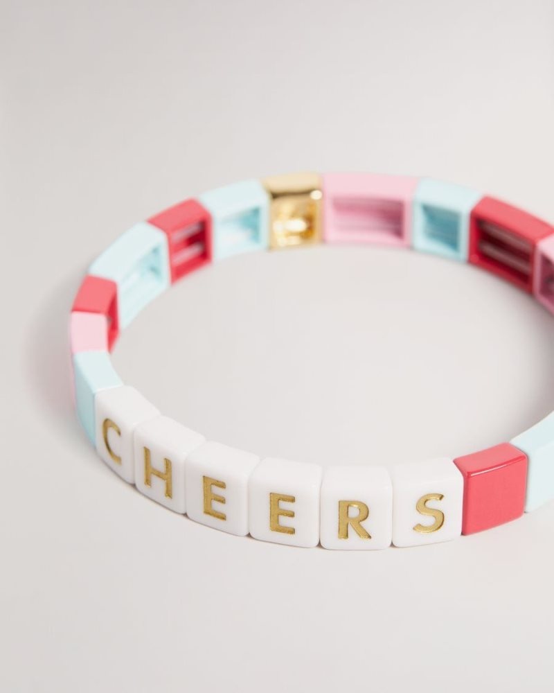 Multicoloured Ted Baker Winii Cheers beaded bracelet Jewellery | OBUNIMT-86