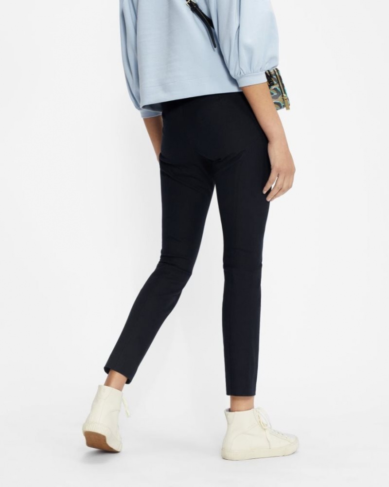 Navy Ted Baker Calya Seam Detail Trousers Trousers & Shorts | RCDAVJW-35