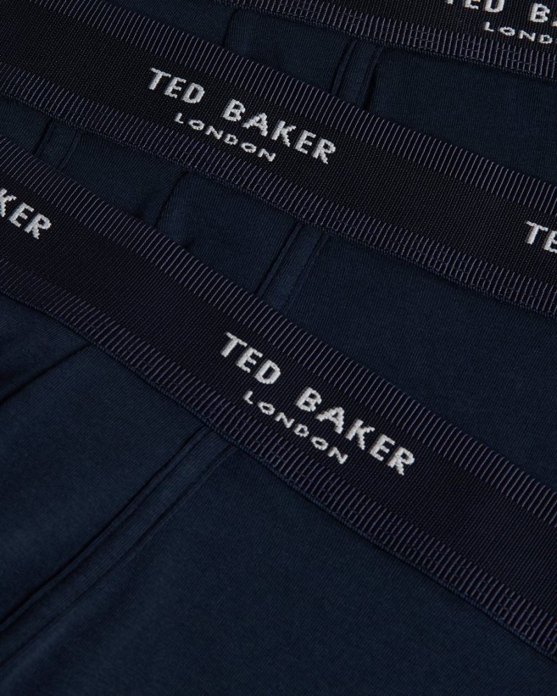 Navy Ted Baker Noe 3 Pack Trunks Underwear | JLWGCEY-69