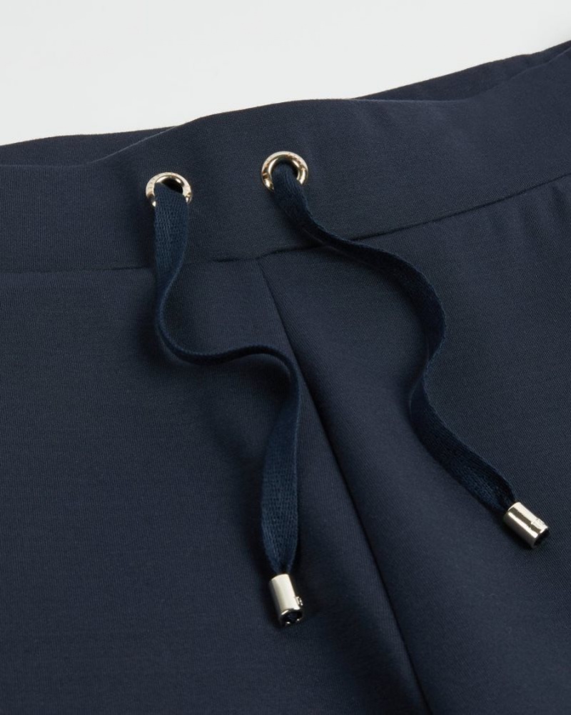 Navy Ted Baker Yannett Jersey Jogger Trousers & Shorts | ISAUFXV-04