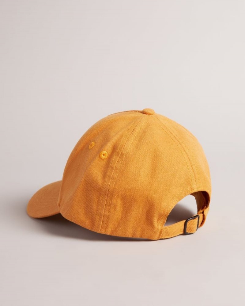 Orange Ted Baker Tristen Baseball Cap Hats & Caps | CYFVZPL-94