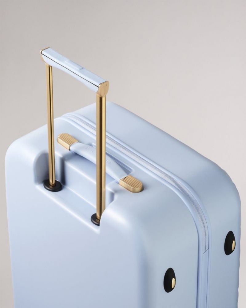 Pale Blue Ted Baker Bellll Bow Detail Medium Case 69x47.5x28cm Suitcases & Travel Bags | HDWXNPA-39
