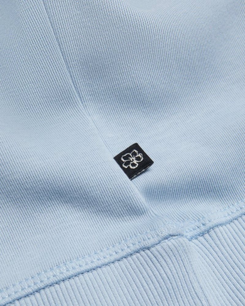 Pale Blue Ted Baker Pitney Regular Fit Embroidered MonogramJumper Sweatshirts & Hoodies | HPQWLFD-72