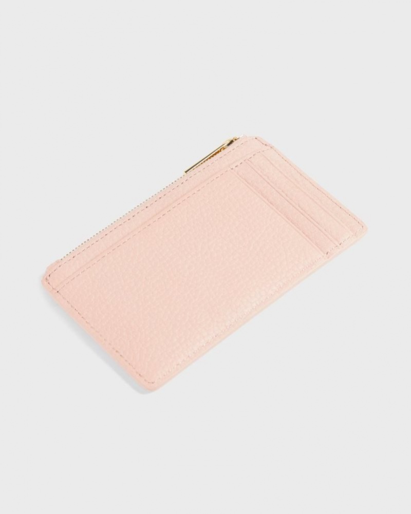 Pale Pink Ted Baker Briell Zip Card Holder Purses & Cardholders | VOQKEYI-48