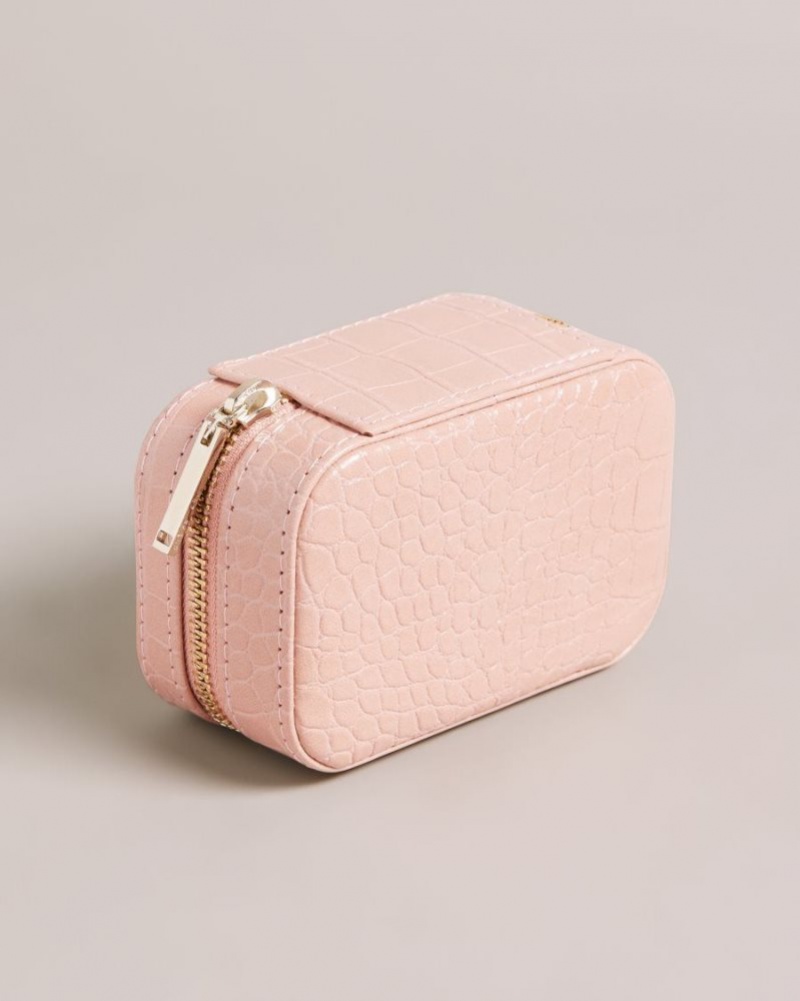 Pale Pink Ted Baker Ivee Mini Jewellery Case Jewellery | TEVRDFC-45