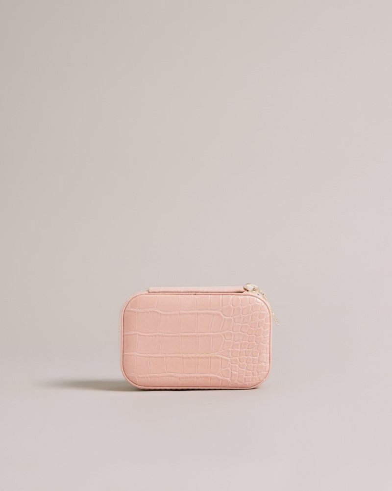 Pale Pink Ted Baker Ivee Mini Jewellery Case Jewellery | TEVRDFC-45