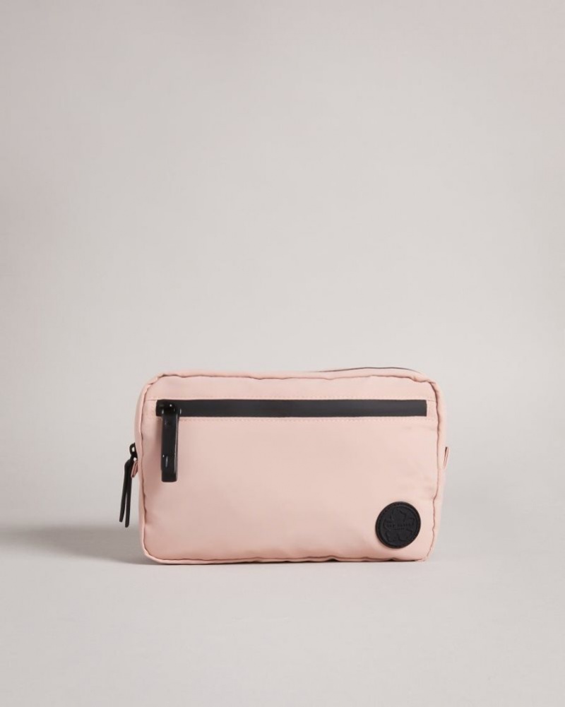 Pale Pink Ted Baker Resmay Foldaway Tote Bag Swimwear & Beachwear | FGYOBQD-04