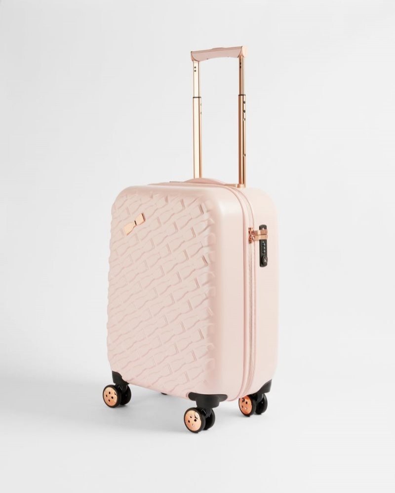 Pink Ted Baker Belleee Bow Detail Small Case 54x36.5x24cm Suitcases & Travel Bags | GJMFUSH-39