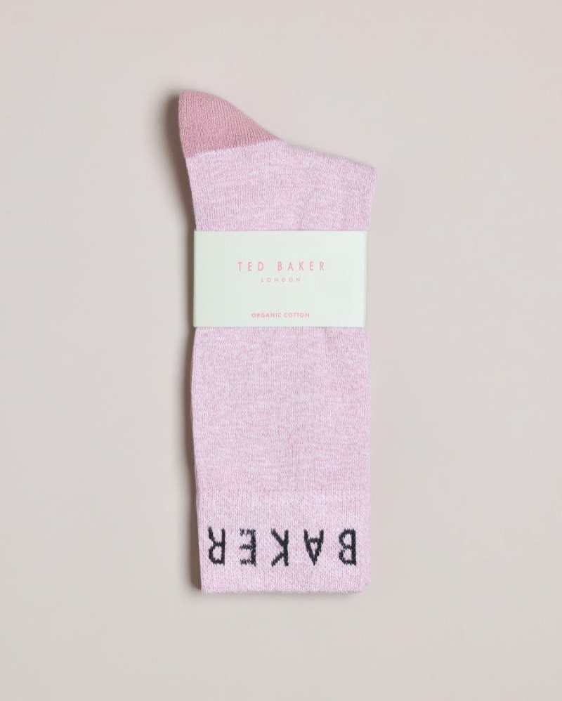 Pink Ted Baker Twistsk Twisted Yarn Socks Socks | DLETQNC-60