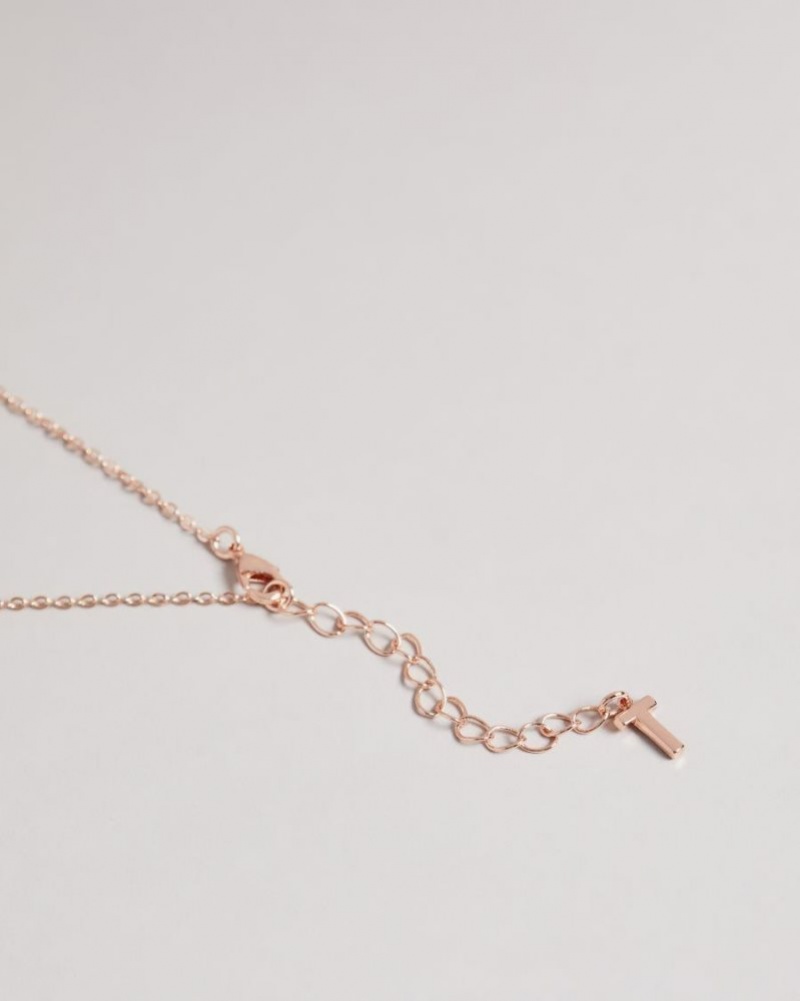 Rose Gold Colour Ted Baker Bellema Bumble Bee Pendant Necklace Jewellery | KAOSBXR-48