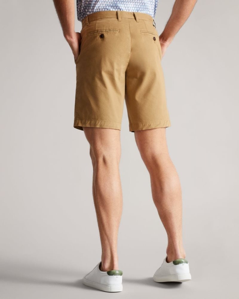 Tan Ted Baker Ashfrd Chino Shorts Shorts | VTOUBXP-50