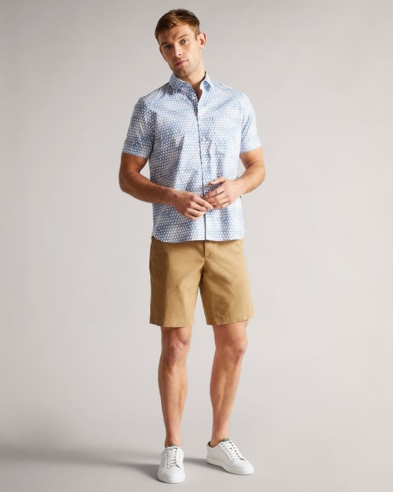 Tan Ted Baker Ashfrd Chino Shorts Shorts | VTOUBXP-50