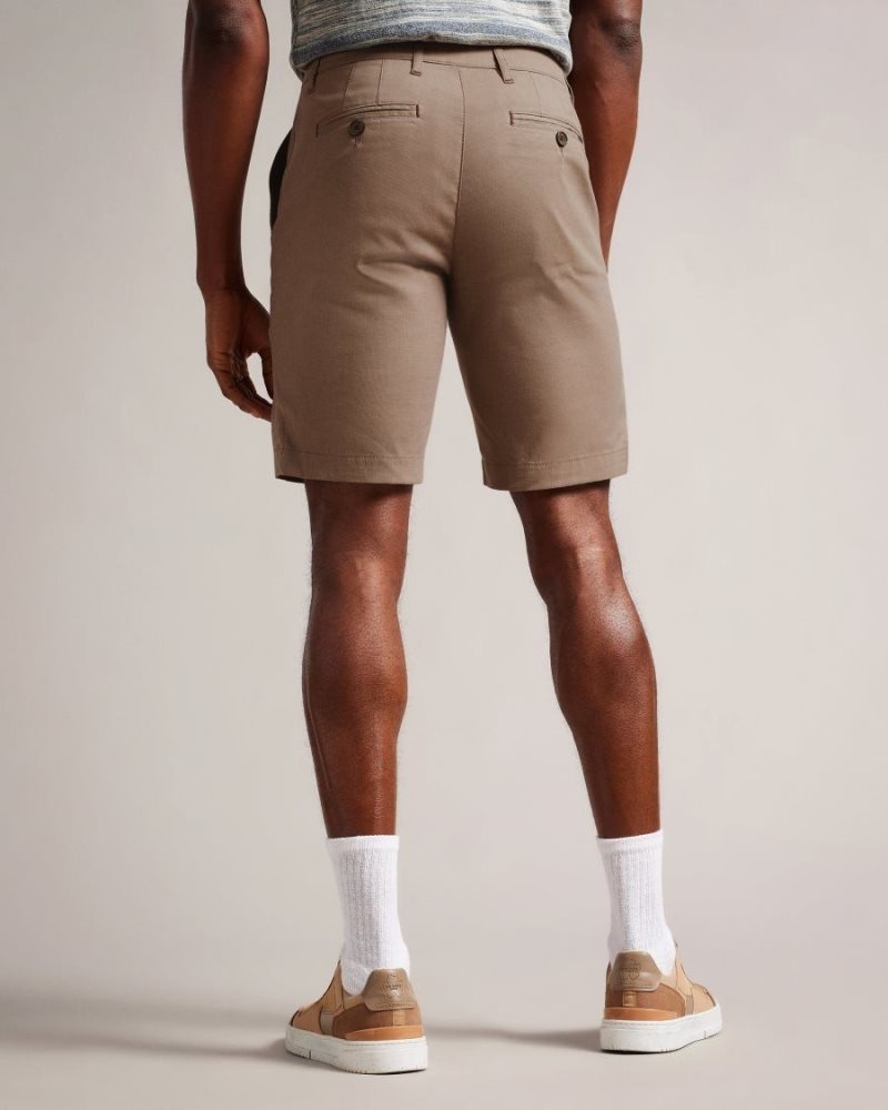 Tan Ted Baker Cortrom Core Shorts Shorts | JQYKMCD-64