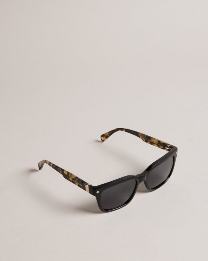 Tan Ted Baker Geoorge Square Tortoiseshell Arm Sunglasses Sunglasses | TSFJWRI-73