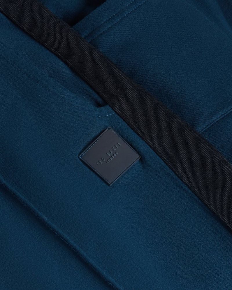 Teal-Blue Ted Baker Partrig Soft Front Seam Joggers Pyjamas & Nightwear | SZYOVJT-62