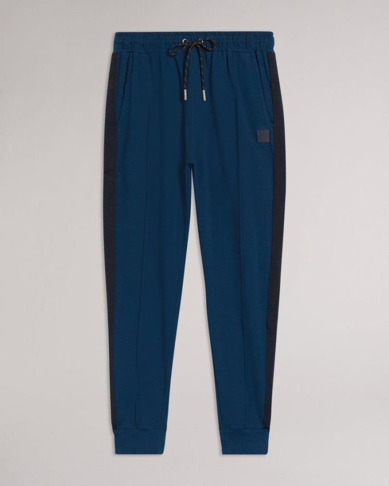 Teal-Blue Ted Baker Partrig Soft Front Seam Joggers Pyjamas & Nightwear | SZYOVJT-62