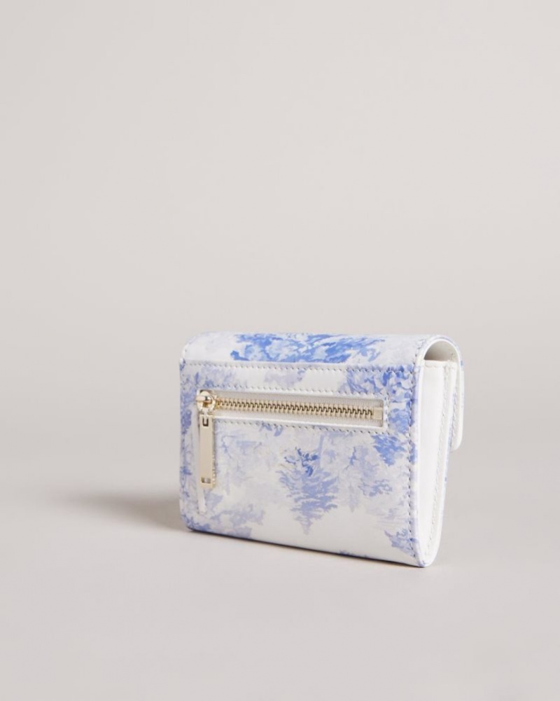 White Ted Baker Ayalam New Romantic Landscape Small Purse Purses & Cardholders | OLFISEM-74