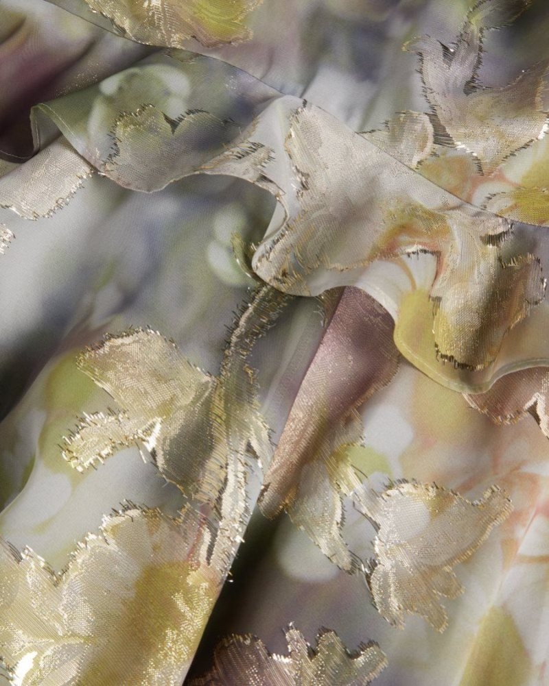 White Ted Baker Dorathi Ruffle Detail Maxi Dress Dresses | RNKGACH-12