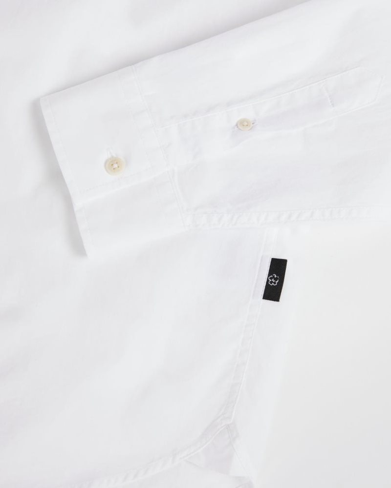 White Ted Baker Fonik Poplin Shirt Shirts | PCZQFLG-28