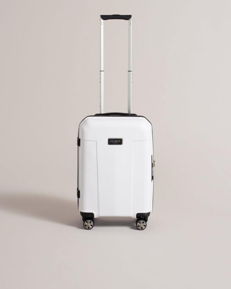 White Ted Baker Travl Small Trolley Suitcase Suitcases & Travel Bags | JLPUICO-13